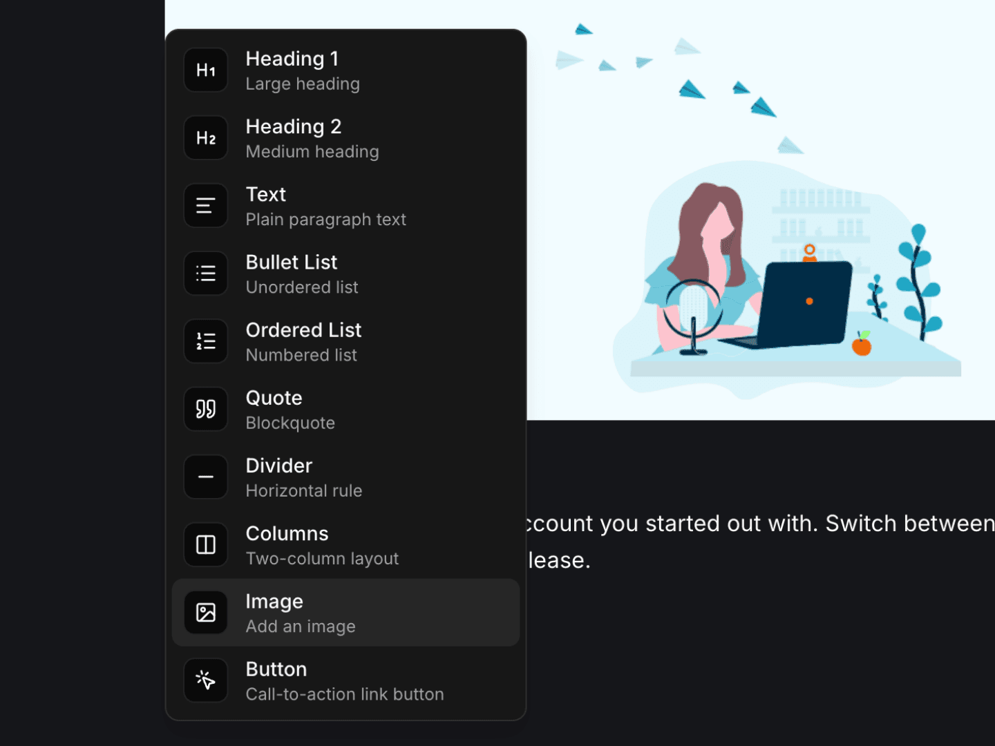 MailKit composer — write and preview newsletters